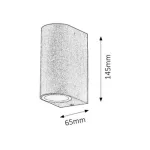 Rábalux 8019 Chile Kültéri fali lámpa antik barna- GU10 2x MAX 35, IP44
