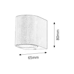 Rábalux 8020 Chile Kültéri fali lámpa súrolt alumínium- GU10 1x MAX 35, IP44