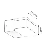Rábalux 8060 Bona Kültéri fali lámpa antracit-fehér LED 2x 4,5, IP54