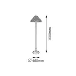 Rábalux 8088 Mirella Beltéri Állólámpa bronz-többszínű E27 2x MAX 60, IP20