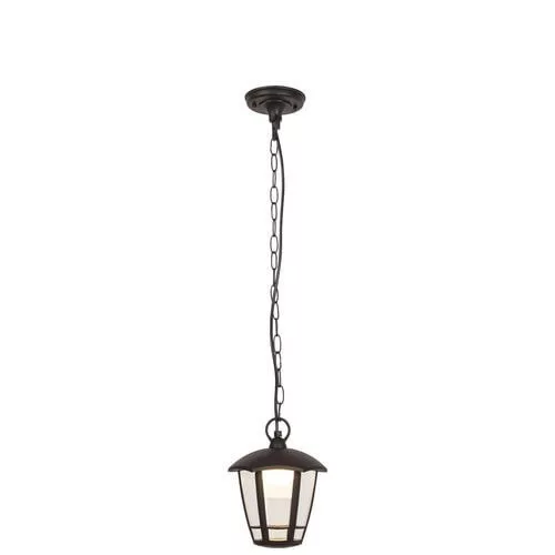 Rábalux 8128 Sorrento Kültéri függeszték matt fekete-átlátszó LED 8, IP44