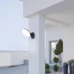 Rábalux 8135 Varna Kültéri fali lámpa fekete-fehér LED 12, IP54