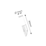 Rábalux 8146 Black torch Kültéri fali lámpa matt fekete-fehér E27 1x MAX 25, IP44