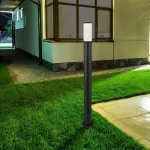 Rábalux 8148 Black torch Kültéri állólámpa matt fekete-fehér E27 1x MAX 25, IP44