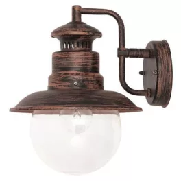   Rábalux 8163 Odessa Kültéri fali lámpa antik barna-átlátszó E27 1x MAX 60, IP44