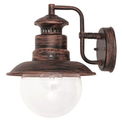 Rábalux 8163 Odessa Kültéri fali lámpa antik barna-átlátszó E27 1x MAX 60, IP44