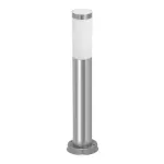 Rábalux 8263 Inox torch Kültéri állólámpa szatin króm-fehér E27 1x MAX 25, IP44