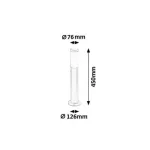 Rábalux 8263 Inox torch Kültéri állólámpa szatin króm-fehér E27 1x MAX 25, IP44