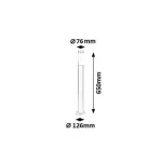 Rábalux 8264 Inox torch Kültéri állólámpa szatin króm-fehér E27 1x MAX 25, IP44