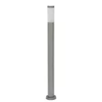 Rábalux 8265 Inox torch Kültéri állólámpa szatin króm-fehér E27 1x MAX 25, IP44