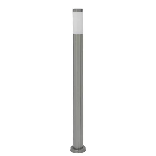 Rábalux 8265 Inox torch Kültéri állólámpa szatin króm-fehér E27 1x MAX 25, IP44