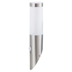   Rábalux 8266 Inox torch Kültéri fali lámpa szatin króm-fehér E27 1x MAX 25, IP44