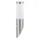 Rábalux 8266 Inox torch Kültéri fali lámpa szatin króm-fehér E27 1x MAX 25, IP44