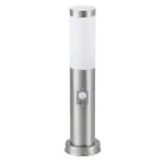 Rábalux 8267 Inox torch Kültéri állólámpa szatin króm-fehér E27 1x MAX 25, IP44