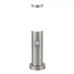 Rábalux 8267 Inox torch Kültéri állólámpa szatin króm-fehér E27 1x MAX 25, IP44