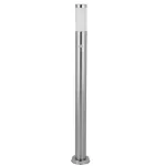 Rábalux 8268 Inox torch Kültéri állólámpa szatin króm-fehér E27 1x MAX 25, IP44