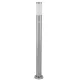 Rábalux 8268 Inox torch Kültéri állólámpa szatin króm-fehér E27 1x MAX 25, IP44