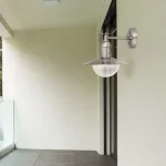 Rábalux 8270 Oslo Kültéri fali lámpa szatin króm-átlátszó E27 1x MAX 60, IP44