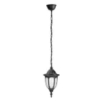 Rábalux 8344 Milano Kültéri függeszték fekete-átlátszó E27 1x MAX 60, IP43