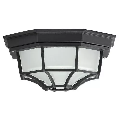 Rábalux 8346 Milano Kültéri mennyezeti lámpa fekete-átlátszó E27 1x MAX 100, IP43