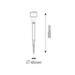 Rábalux 8365 Solar 1 Kültéri Napelemes lámpa fekete-fekete LED 0,1, IP44