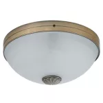 Rábalux 8558 Orchidea Beltéri Mennyezeti lámpa bronz-fehér alabástrom üveg E27 2x MAX 60, IP20