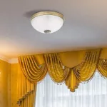 Rábalux 8558 Orchidea Beltéri Mennyezeti lámpa bronz-fehér alabástrom üveg E27 2x MAX 60, IP20