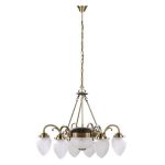Rábalux 8636 Annabella Beltéri Csillár bronz-fehér E14 6x MAX 40 + E27 2x MAX 60, IP20