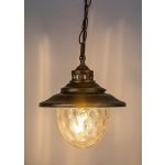 Rábalux 8678 Barcelona Kültéri lámpa, Kültéri függeszték, antik arany-átlátszó E27E27 1x MAX 60, IP43