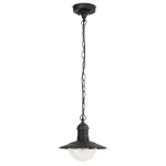 Rábalux 8717 Oslo Kültéri függeszték fekete-átlátszó E27 1x MAX 60, IP44