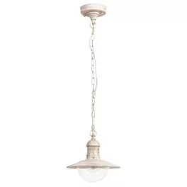   Rábalux 8740 Oslo Kültéri függeszték antik fehér-átlátszó E27 1x MAX 60, IP44