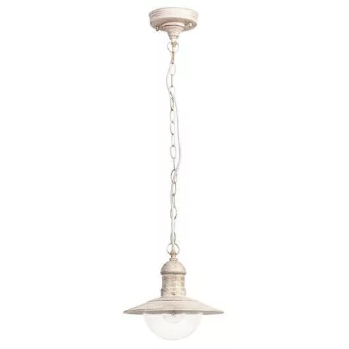 Rábalux 8740 Oslo Kültéri függeszték antik fehér-átlátszó E27 1x MAX 60, IP44