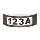 Rábalux 8748 Innsbruck Kültéri Házszám világítás antik arany- E27 1x MAX 14, IP44