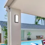Rábalux 8830 Andorra Kültéri fali lámpa fekete-fehér LED 12, IP54