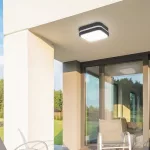 Rábalux 8850 Hamburg Kültéri fali lámpa antracit-fehér LED 12, IP44