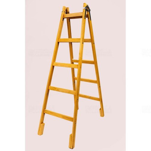 Villanyszerelő falétra 5 fokos 187cm, erősített kivitel, akasztóval GREENWOOD REGOGW5187