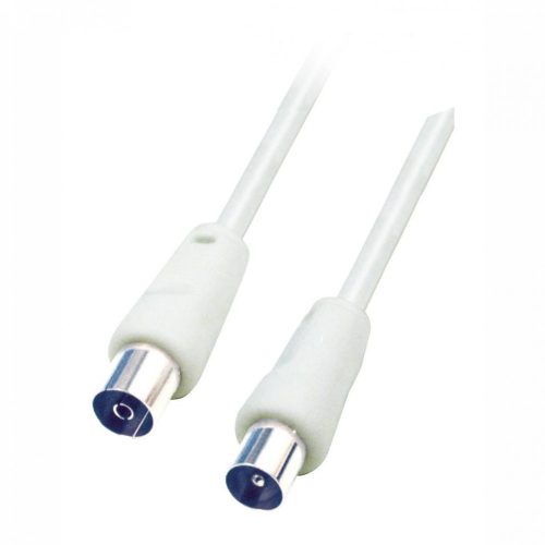 Home RF 1 koax kábel, dugó-aljzat, dupla árnyékolás, 1,5m, fehér, RF_1