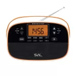 SAL RPR4LCD táskarádió, AM-FM automatikus hangolás, 2x40 programhely, órakijelzés