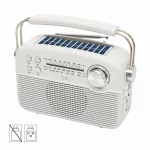 SAL RPR9 napelemes rádió multimédia lejátszóval, FM-AM-SW rádió, Bluetooth, USB és microSD csatlakozás, beépített akkumulátor