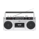 SAL RRTBRONX sztereó kazettás rádiós magnó, Bluetooth, USB, microSD, MP3, multi-felvétel és archiválás, 3-sávos rádió