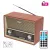 SAL RRT 4B retro asztali rádió, multimédia lejátszó, BT, USB/MicroSD, AUX, Rádió, EQ, ~16 óra üzemidő, RRT_4B