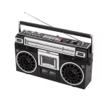 SAL RRT BROOKLYN sztereó kazettás rádiós magnó, Bluetooth, USB, microSD, MP3, felvétel, 4-sávos rádió, multimédia