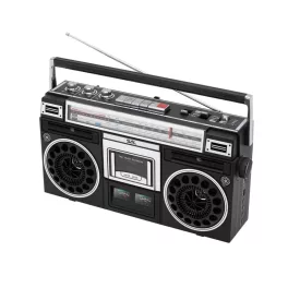   SAL RRT BROOKLYN sztereó kazettás rádiós magnó, Bluetooth, USB, microSD, MP3, felvétel, 4-sávos rádió, multimédia