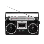 SAL RRT BROOKLYN sztereó kazettás rádiós magnó, Bluetooth, USB, microSD, MP3, felvétel, 4-sávos rádió, multimédia