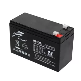   Ritar RT 1280 ólomakkumulátor, 12V/8 Ah, 5 éves élettartam, zárt konstrukció,, RT_1280