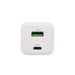 HOME SA65PPS USB hálózati szupergyors töltő, 65Watt, 2in1: USB-A + USB-C aljzat, QC + PD + PPS gyorstöltés, GaN technológia