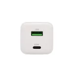 HOME SA65PPS USB hálózati szupergyors töltő, 65Watt, 2in1: USB-A + USB-C aljzat, QC + PD + PPS gyorstöltés, GaN technológia