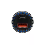 SAL SAU34AC autós USB töltő, 2in1, USB-A, USB-C, gyorstöltő, dupla töltő