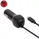 SAL SAU 24MU autós USB töltő 2in1, 2 készülék, USB, microUSB, 2,4 A összesen, SAU_24MU