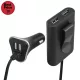 SAL SAU 96 nagy teljesítményű autós USB gyorstöltő, 48 W, 4 USB port, 4 x 2,4 A, SAU_96
